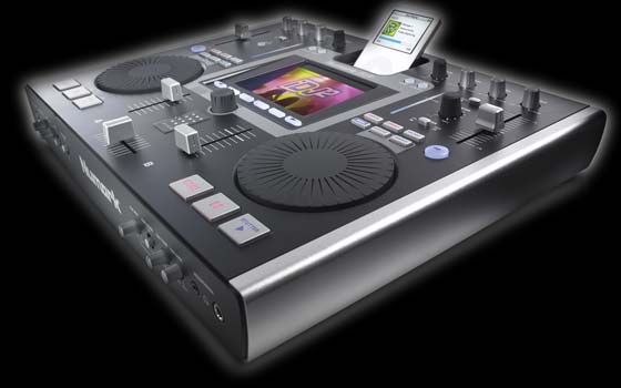 Numark Made for iPod iDJ2 2 channel DJ mixer w/ jog wheels for scratching, pitch control, and iPod decks